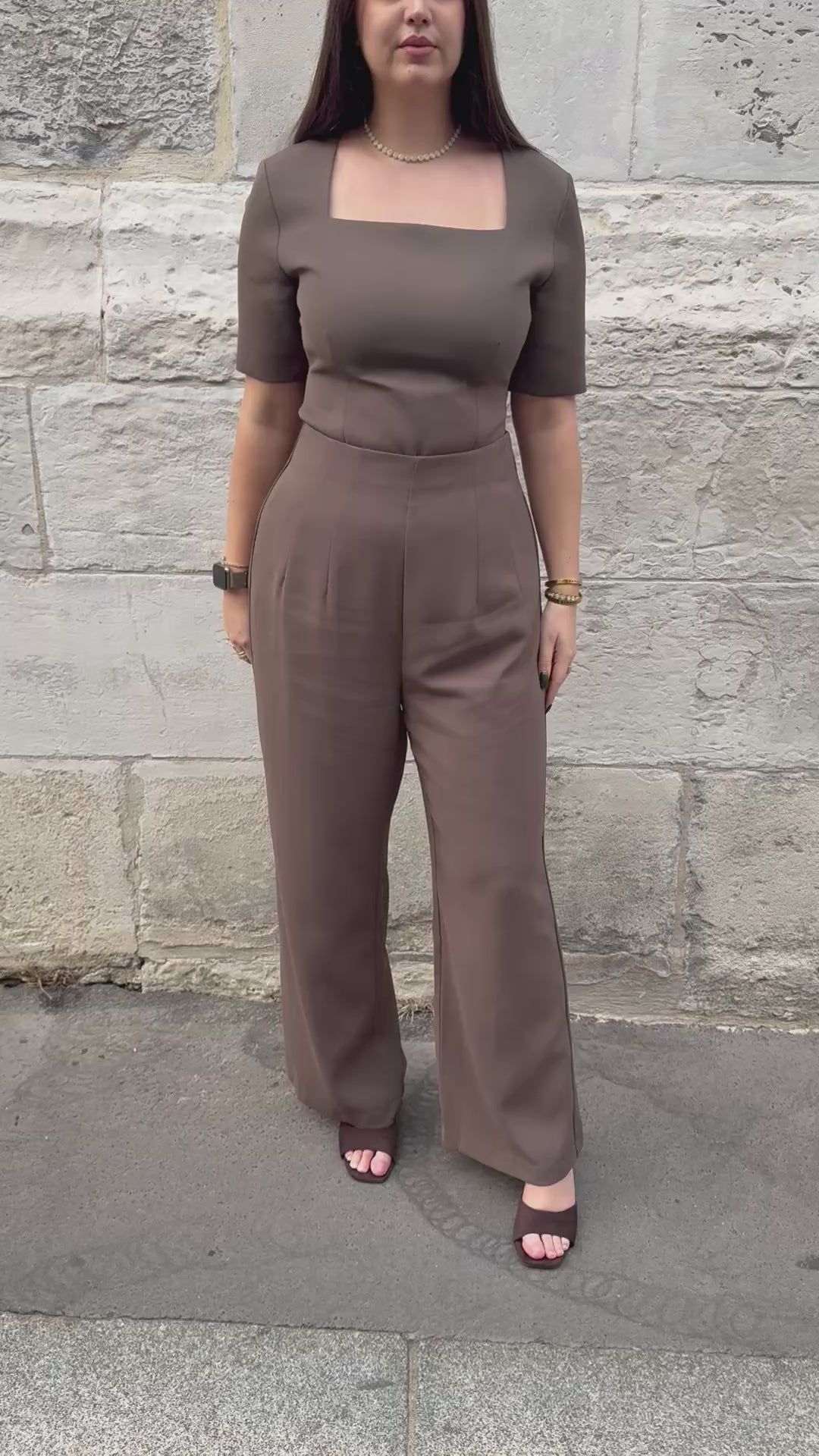 Structured Chocolate Pant