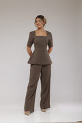 Structured Chocolate Pant