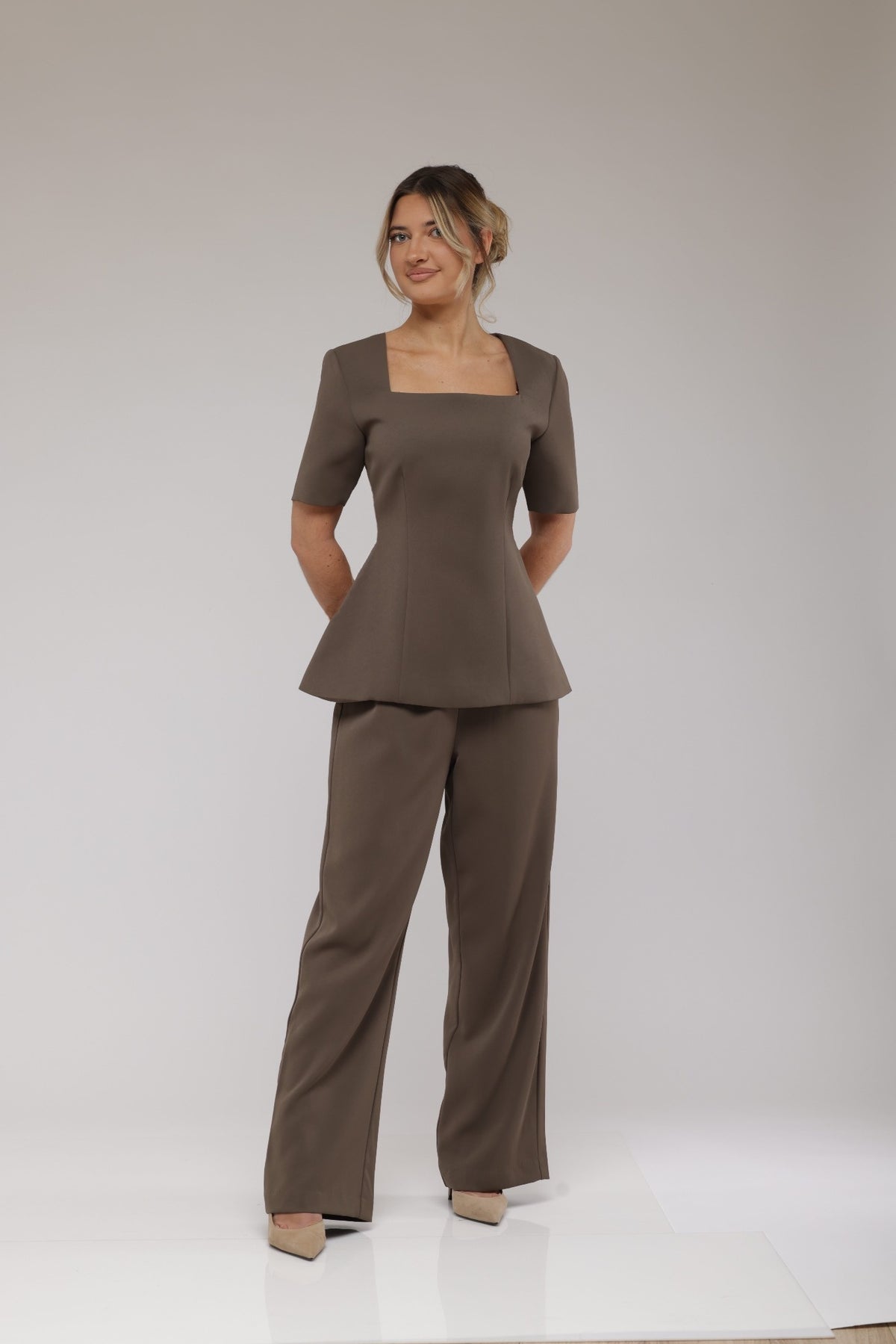 Structured Chocolate Pant